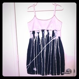 Aqua Blues bleached out denim dress